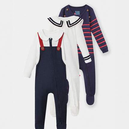 Nautical Playsuit Favorites Bundle (0-9 Months)