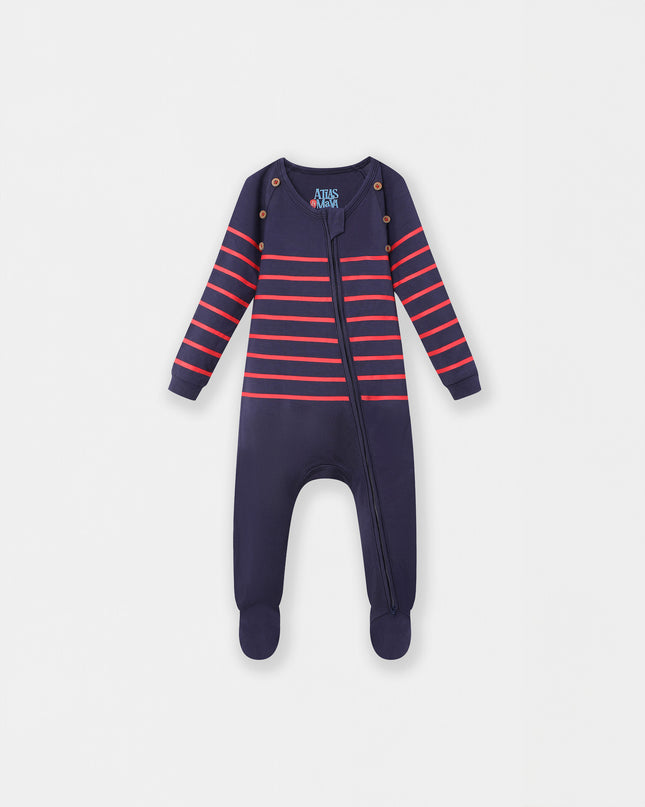 Captain Cuddle Playsuit - Navy Blue