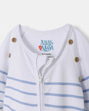 Captain Cuddle Playsuit - White & Blue