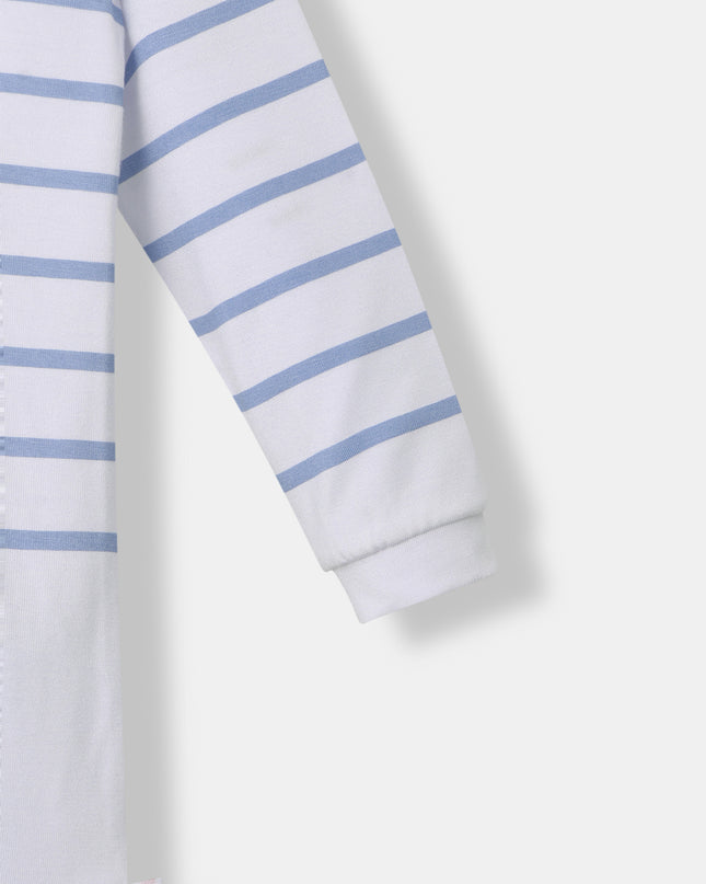 Captain Cuddle Playsuit - White & Blue