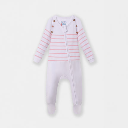 Captain Cuddle Playsuit - White & Pink