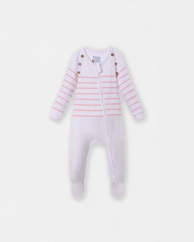 Captain Cuddle Playsuit - White & Pink