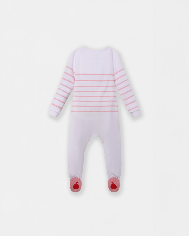Captain Cuddle Playsuit - White & Pink