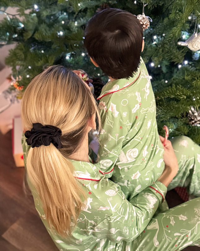 Bamboo Kids Christmas Pajamas in Evergreen Tales | Dream Big