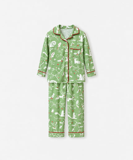 Bamboo Kids Christmas Pajamas in Evergreen Tales | Dream Big