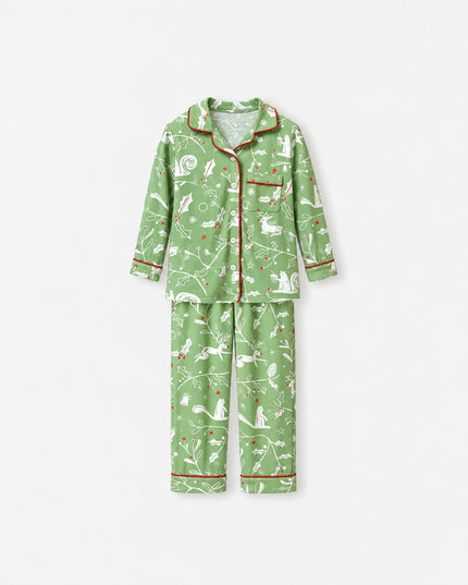 Bamboo Kids Christmas Pajamas in Evergreen Tales | Dream Big