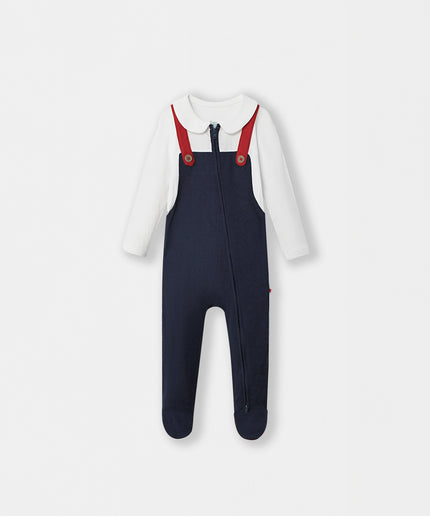 Fancy Pantsy Overall Playsuit - Navy Blue - Atlas & Maya