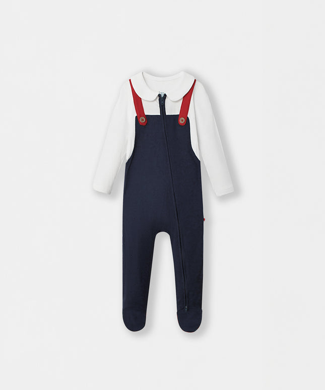 Fancy Pantsy Overall Playsuit - Navy Blue - Atlas & Maya