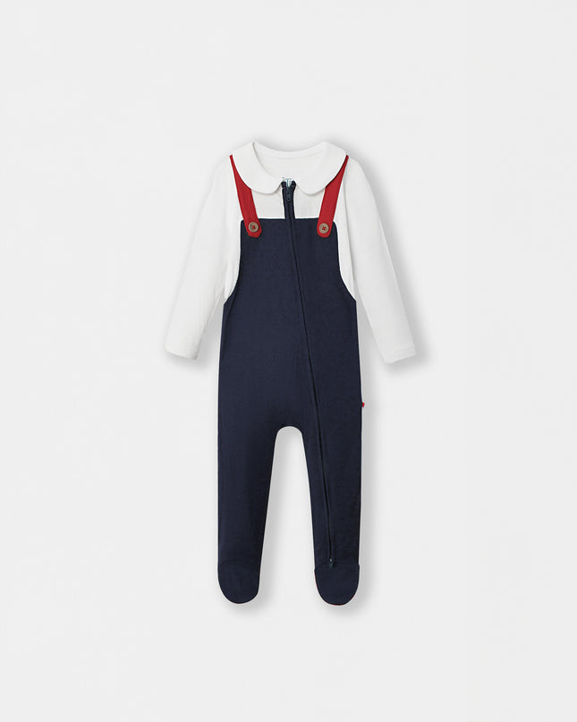 Fancy Pantsy Overall Playsuit - Navy Blue - Atlas & Maya