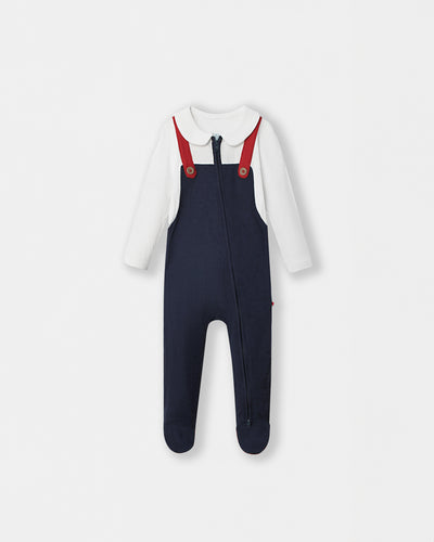 Fancy Pantsy Overall Playsuit - Navy Blue - Atlas & Maya