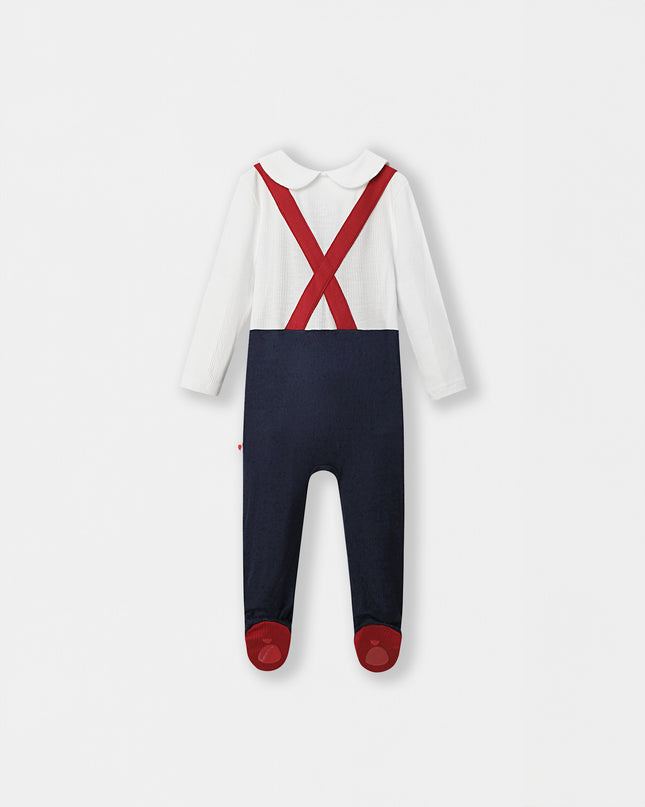 Fancy Pantsy Overall Playsuit - Navy Blue - Atlas & Maya