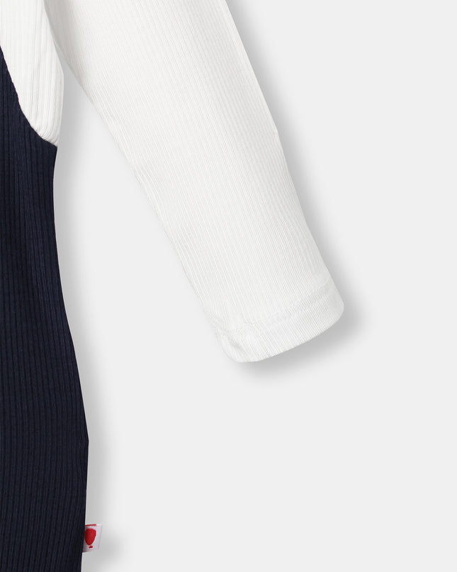 Fancy Pantsy Overall Playsuit - Navy Blue - Atlas & Maya