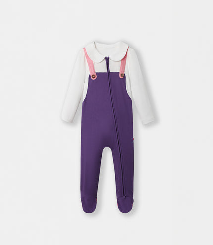Fancy Pantsy Overall Playsuit - Purple - Atlas & Maya