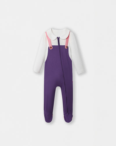 Fancy Pantsy Overall Playsuit - Purple - Atlas & Maya