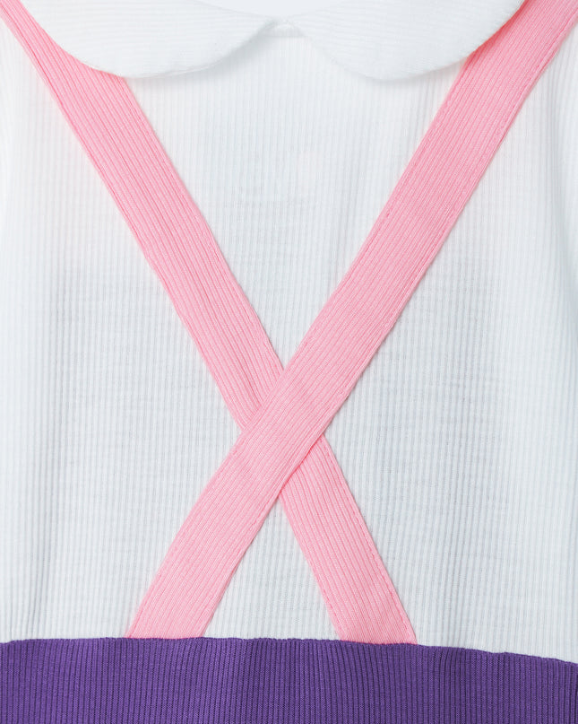 Fancy Pantsy Overall Playsuit - Purple - Atlas & Maya