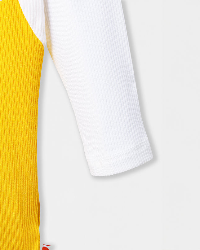 Fancy Pantsy Overall Playsuit - Yellow (Footless) - Atlas & Maya