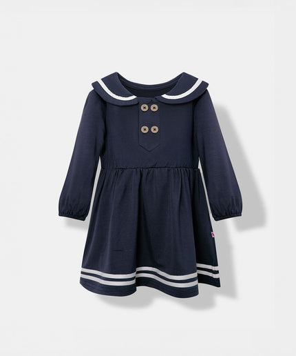 First Mate Dress - Navy Blue - Atlas & Maya  First Mate Dress - Navy Blue Bamboo Dress
