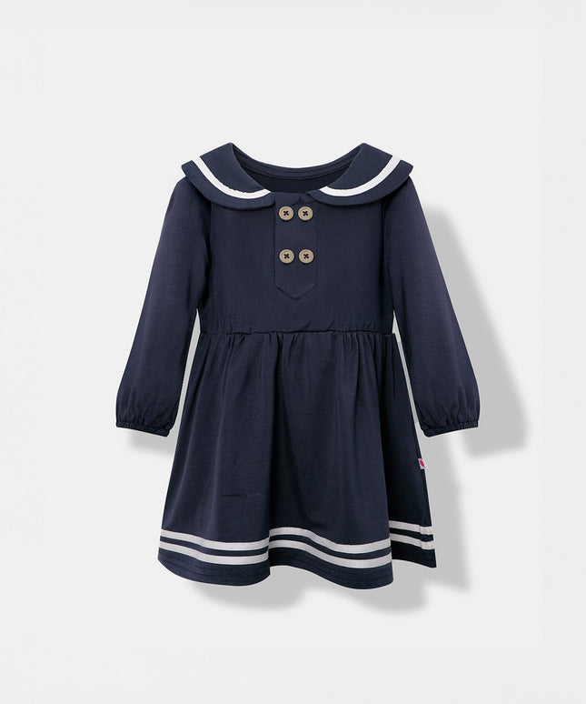 First Mate Dress - Navy Blue - Atlas & Maya  First Mate Dress - Navy Blue Bamboo Dress