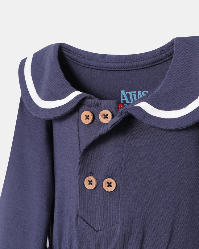 First Mate Dress - Navy Blue - Atlas & Maya
