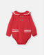 First Mate Romper - Red