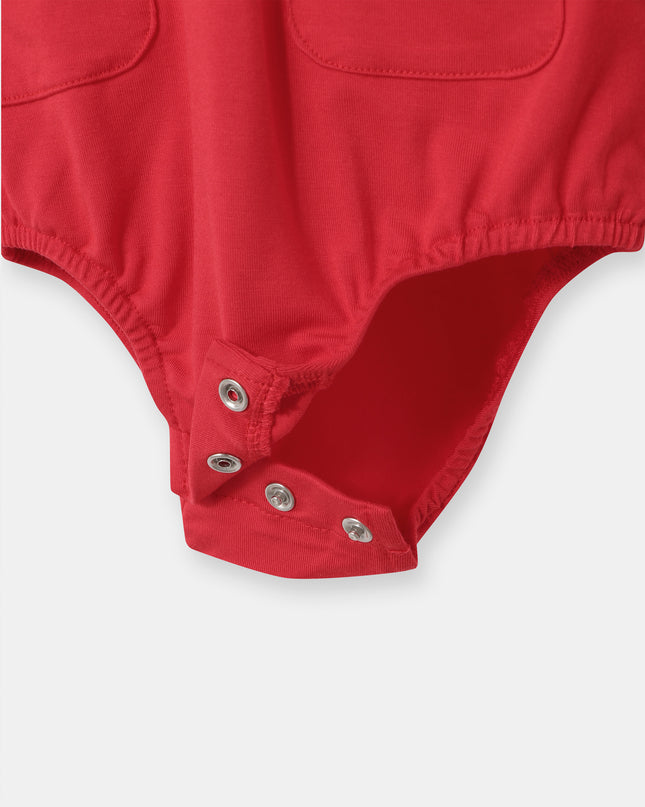 First Mate Romper - Red - Atlas & Maya