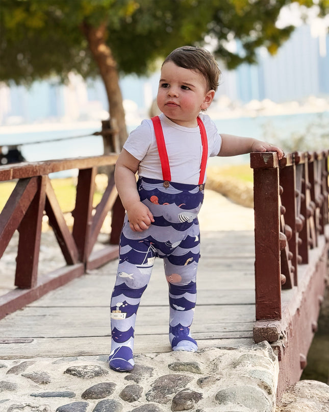 Footie Pant - Ocean Snuggles