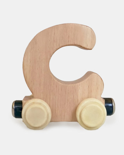 The Keepsake Wooden Name Train - Personalised - Atlas & Maya  The Keepsake Wooden Name Train - Personalised Bamboo 