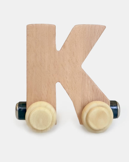 The Keepsake Wooden Name Train - Personalised - Atlas & Maya  The Keepsake Wooden Name Train - Personalised Bamboo 