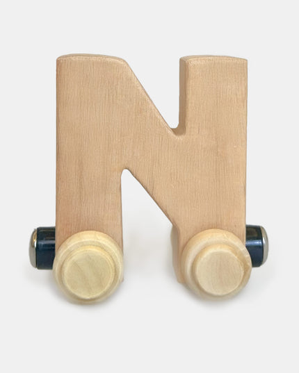 The Keepsake Wooden Name Train - Personalised - Atlas & Maya  The Keepsake Wooden Name Train - Personalised Bamboo 