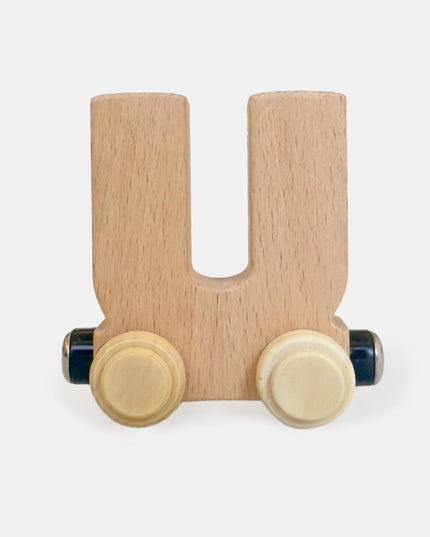 The Keepsake Wooden Name Train - Personalised - Atlas & Maya  The Keepsake Wooden Name Train - Personalised Bamboo 