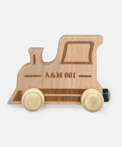 The Keepsake Wooden Name Train - Personalised - Atlas & Maya  The Keepsake Wooden Name Train - Personalised Bamboo 