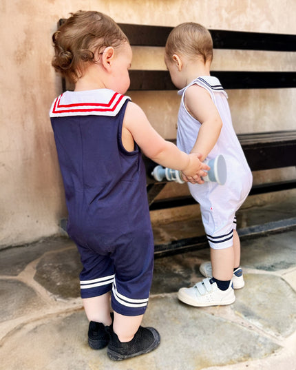 Little Skipper Jumpsuit - Navy Blue