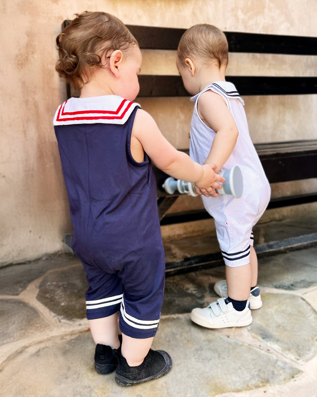 Little Skipper Jumpsuit - Navy Blue