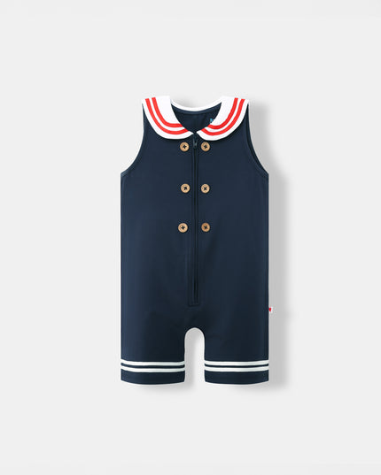 Little Skipper Jumpsuit - Navy Blue