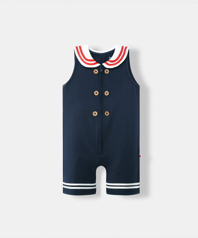 Little Skipper Jumpsuit - Navy Blue