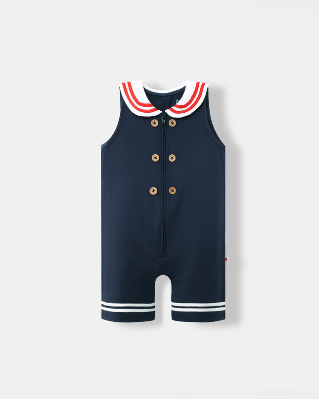 Little Skipper Jumpsuit - Navy Blue