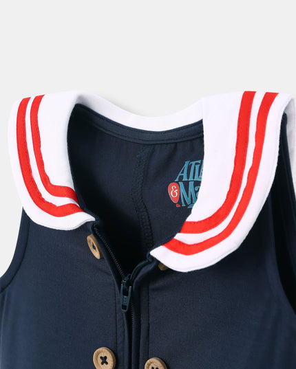 Little Skipper Jumpsuit - Navy Blue