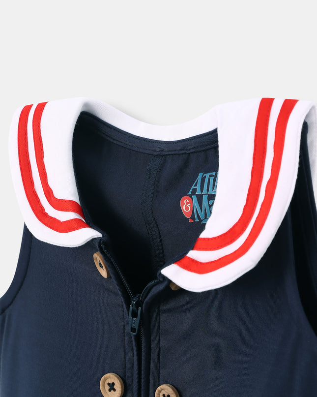 Little Skipper Jumpsuit - Navy Blue