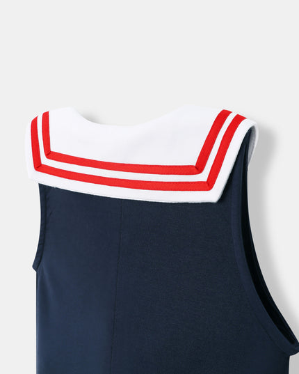 Little Skipper Jumpsuit - Navy Blue