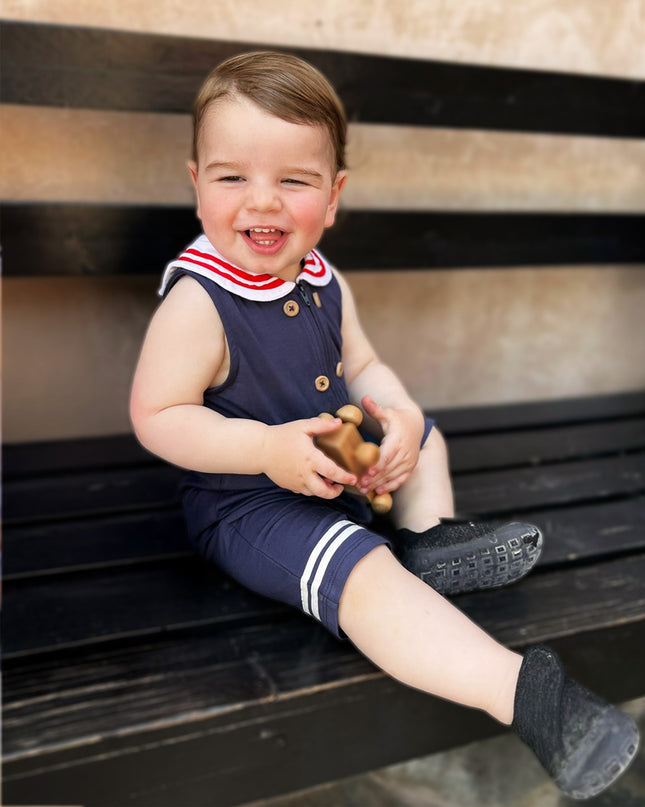 Little Skipper Jumpsuit - Navy Blue