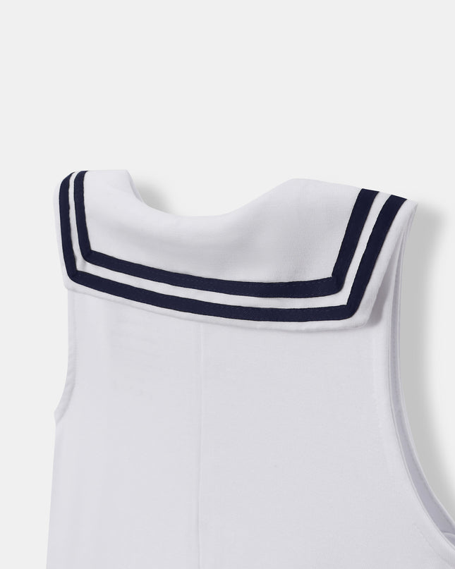 Little Skipper Jumpsuit - White