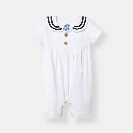 Little Skipper Romper - White - Atlas & Maya
