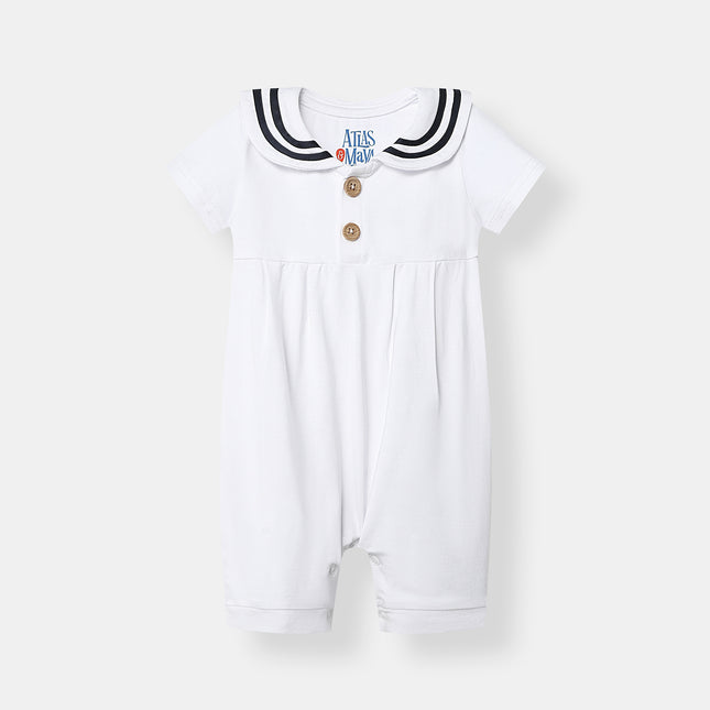Little Skipper Romper - White - Atlas & Maya