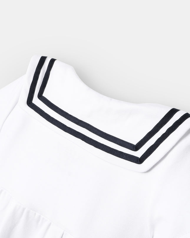 Little Skipper Romper - White - Atlas & Maya
