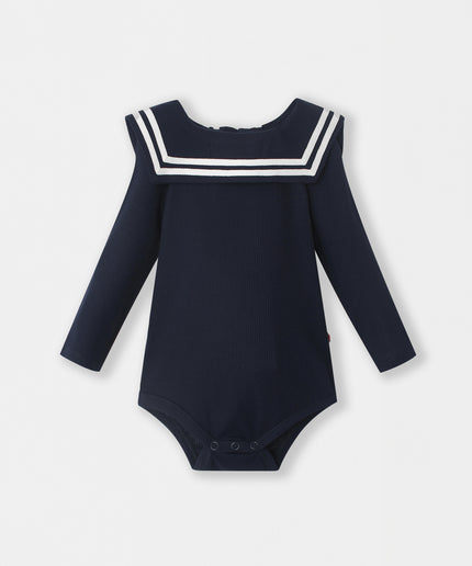Nautical Magnetic Bodysuit - Navy Blue - Atlas & Maya
