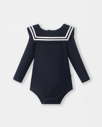Nautical Magnetic Bodysuit - Navy Blue - Atlas & Maya