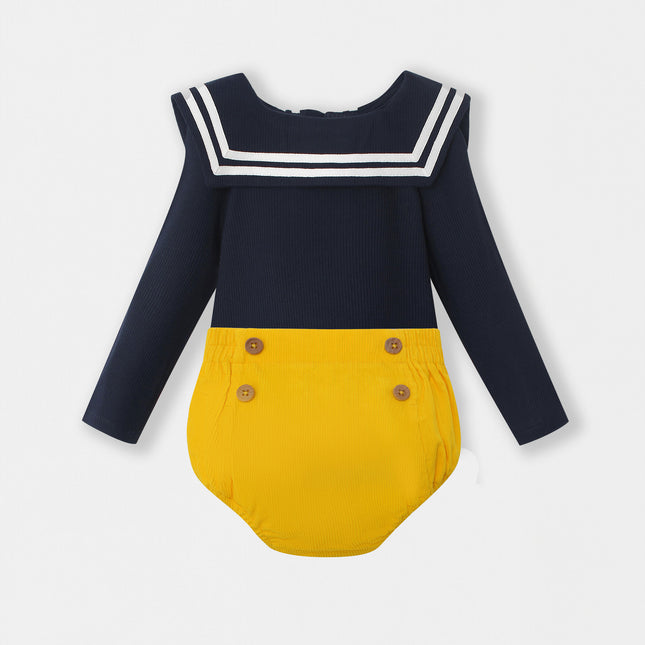 Nautical Bodysuit + Sailor Short - Yellow
