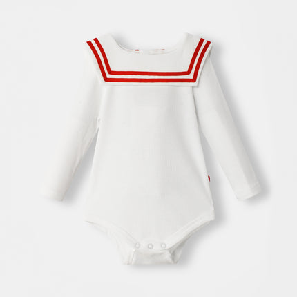 Nautical Magnetic Bodysuit - White - Atlas & Maya