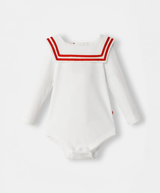 Nautical Magnetic Bodysuit - White - Atlas & Maya