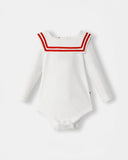 Nautical Magnetic Bodysuit - White - Atlas & Maya